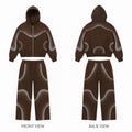 Brown Performance Tracksuit – Unisex Athletic Comfort