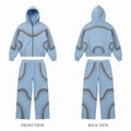 Sky Blue Unisex Performance Tracksuit – Lightweight Sportswear Set